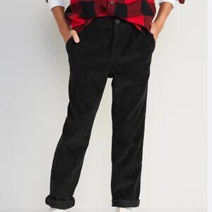 Old Navy Solid Black Corduroy Pants BlackJack Large 10-12